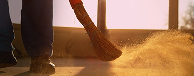 Sweeping Dust & Debris Can Blow Your Safety Rating