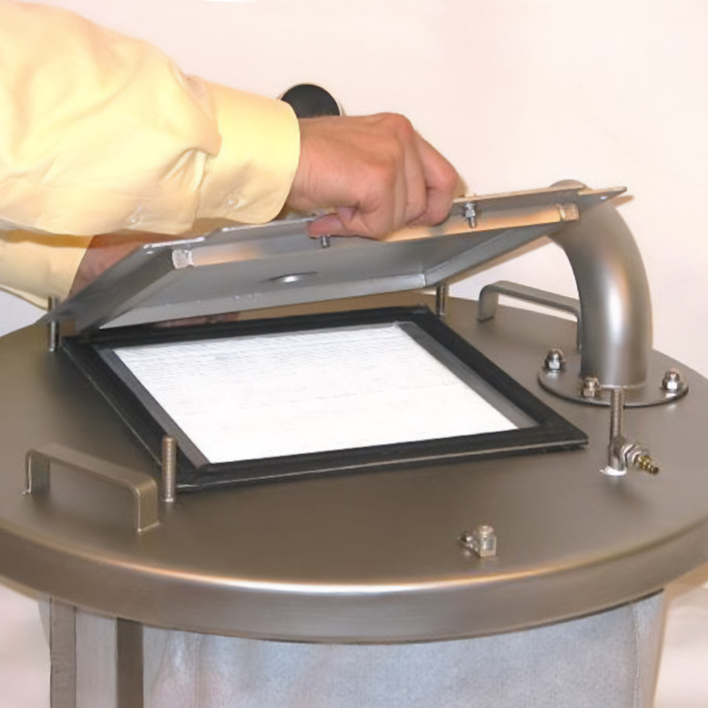 Model 55AF Single Venturi HEPA Vacuum in Stainless Steel