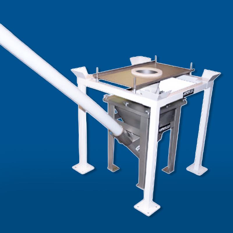 RIBC Bulk Bag Unloading to a VAC-U-MAX AERO-FLEX Flexible Screw Conveyor
