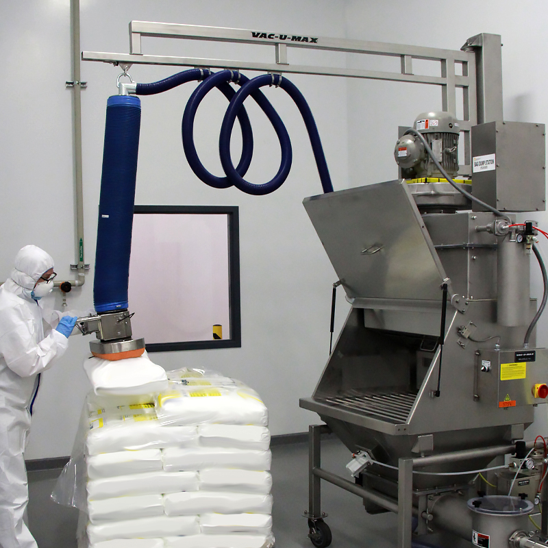Bag Dump Station with Load Lifter