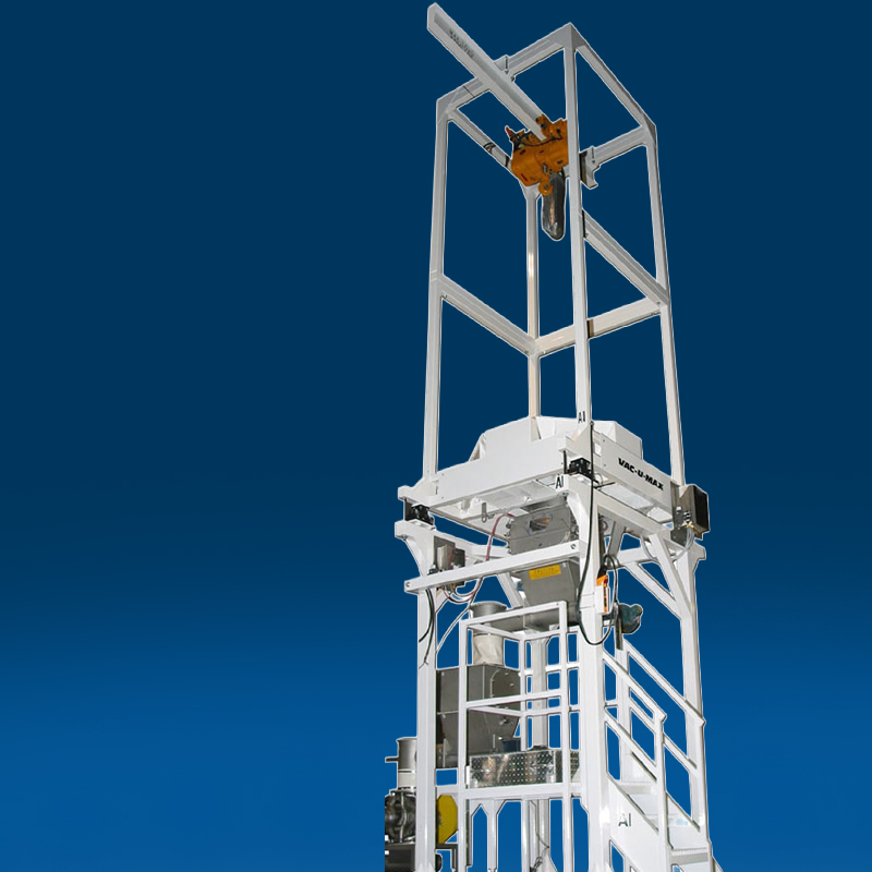 Custom engineered bulk bag unloader for for Loss-in-Weight vacuum conveying system