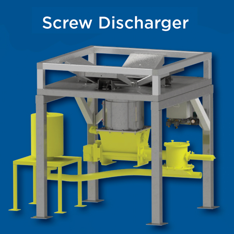 Screw Discharger option on Bulk Bag Unloader