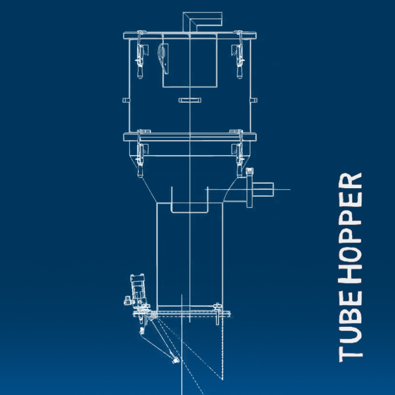Diagram of a Tube Hopper Receiver