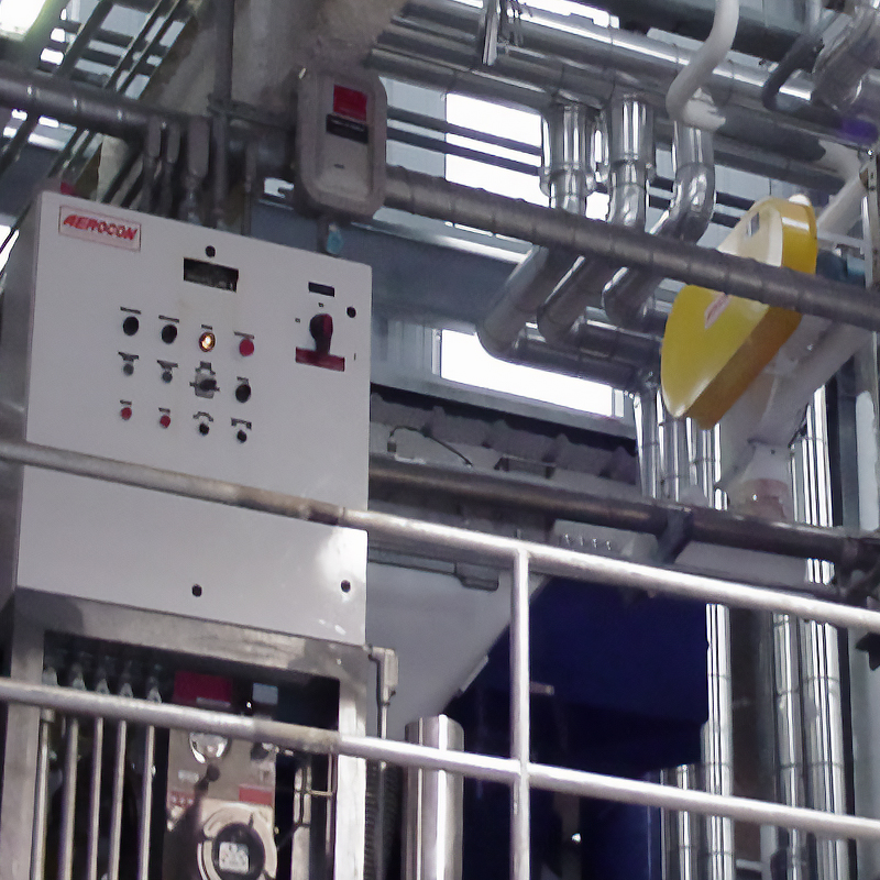 VAC-U-MAX control panel for an Aerocon aero-mechanical conveying system