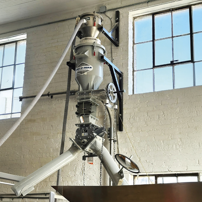 gravity diverter valves for an artisanal milling company