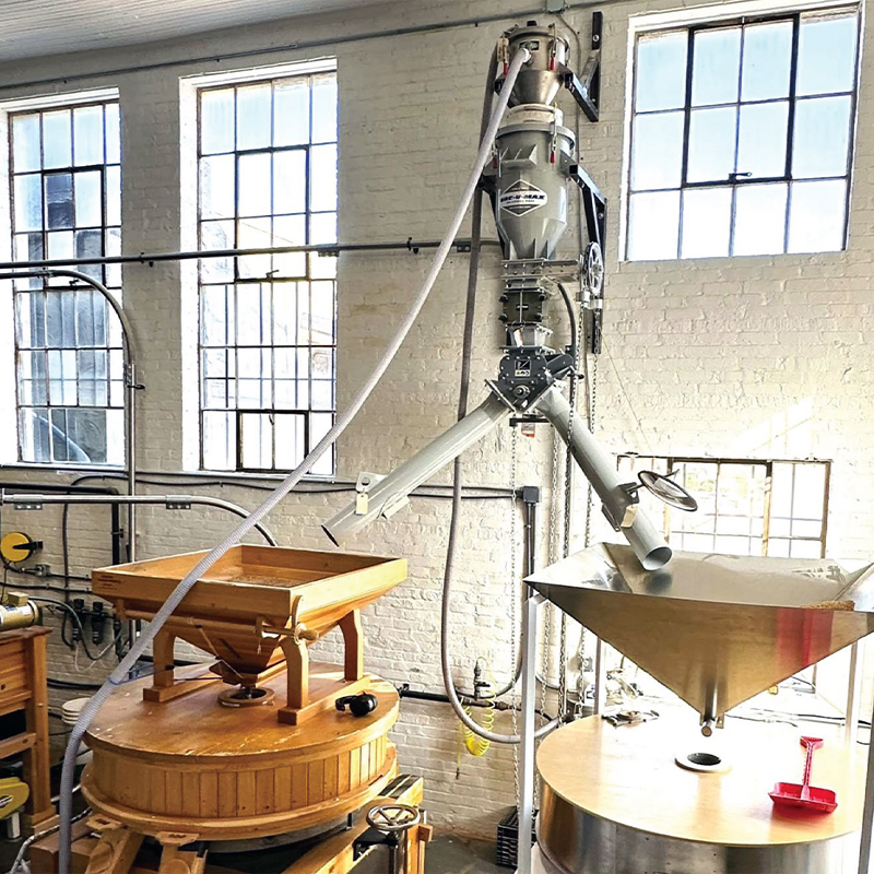 gravity diverter valves for an artisanal milling company